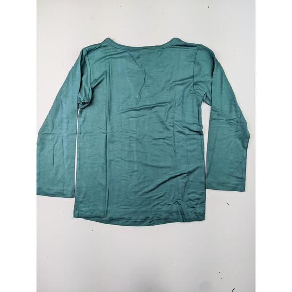 Kate Quinn Sea Pine Blue Youth Long Sleeve Bamboo Shirt - 7 Youth - Picture 4 of 4